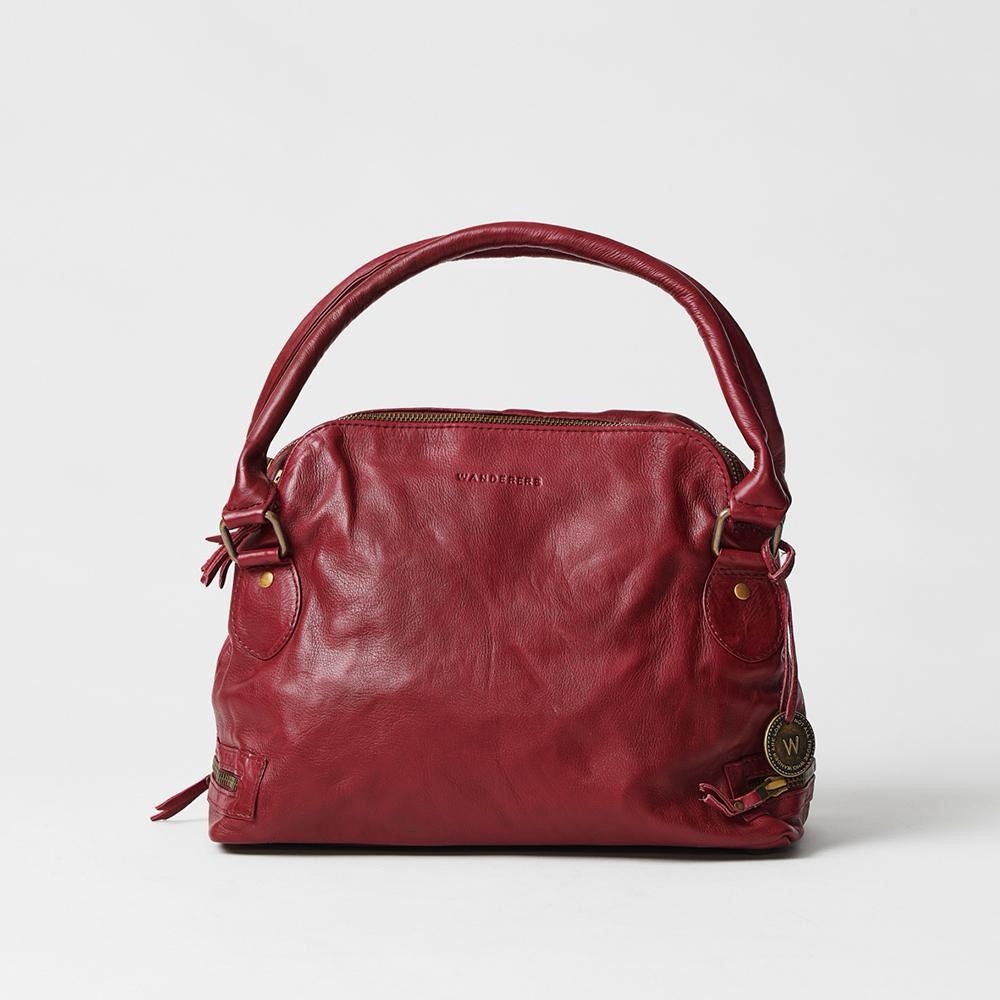 Wanderers Travel Co. Manhattan Handbag - Burgundy